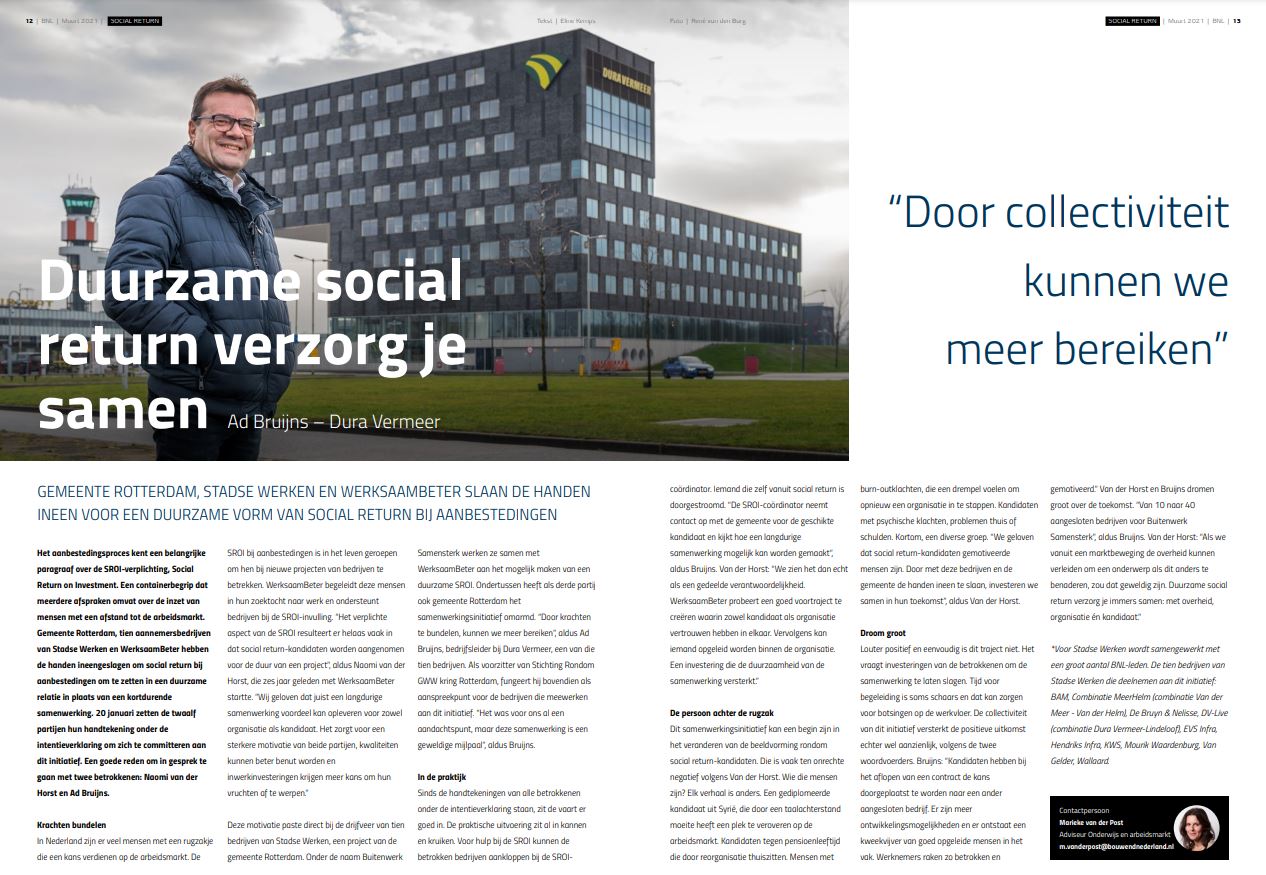 SROI - Dura Vermeer - Stadse Werken